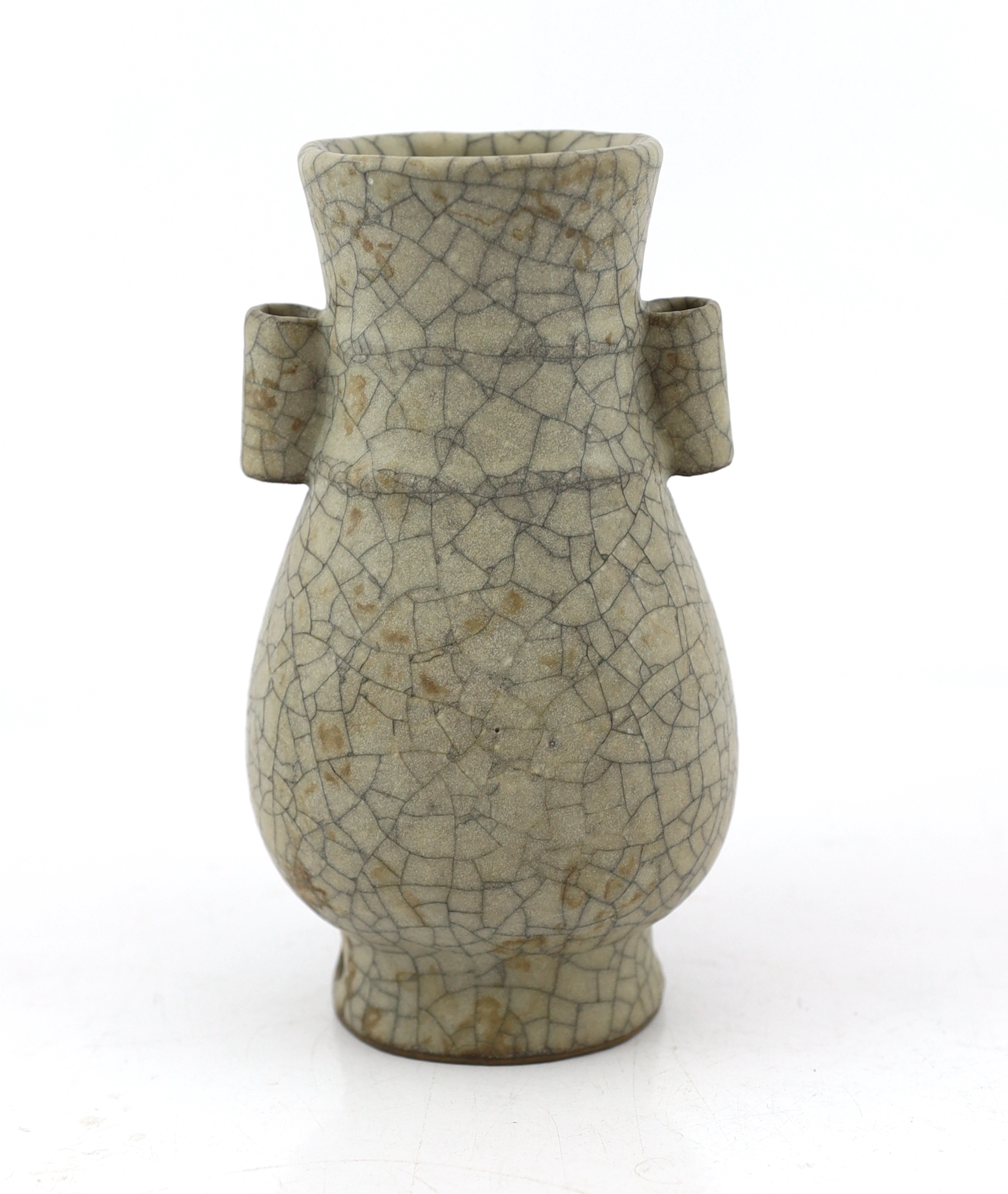 A Chinese Ge ware ‘arrow’ vase, hu
